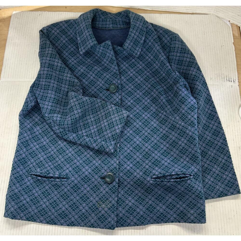 Vintage Antique Kensington Tweed Wool Top Jacket Blazer